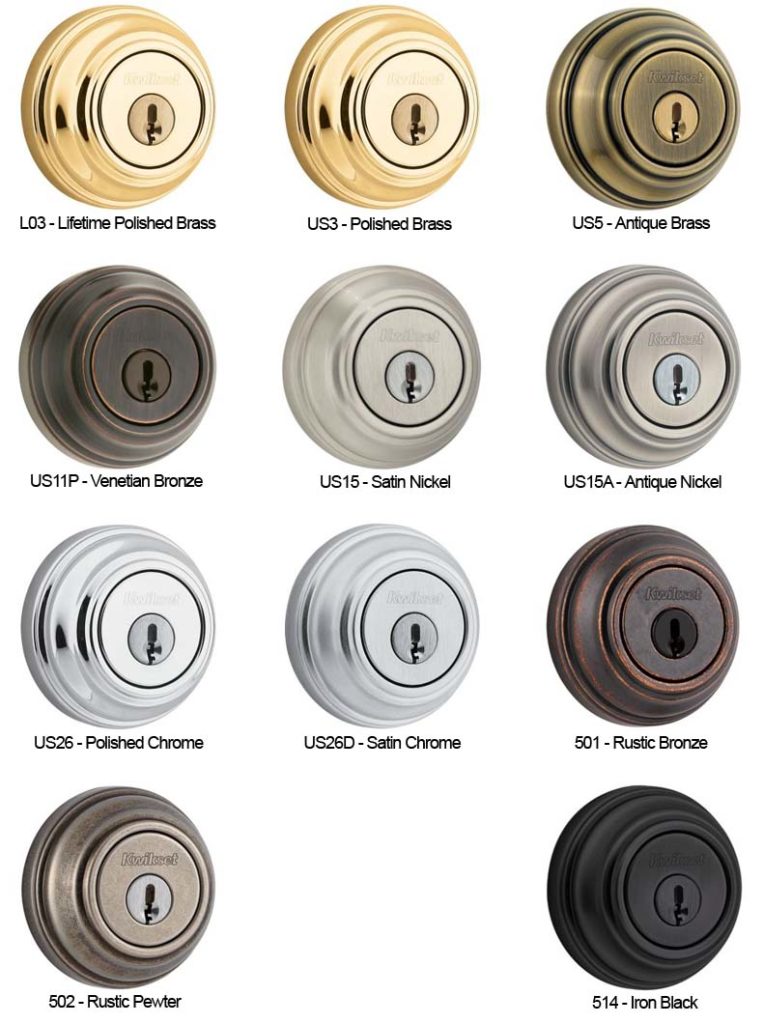 Kwikset Lock Finish Colors